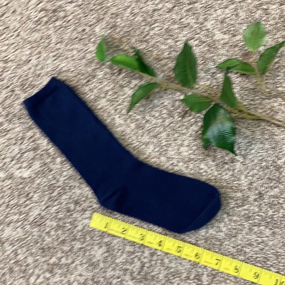 Kids Socks Navy Blue Land's End Youth Girls Boys Unisex Junior Stretch Comfy - Picture 7 of 9